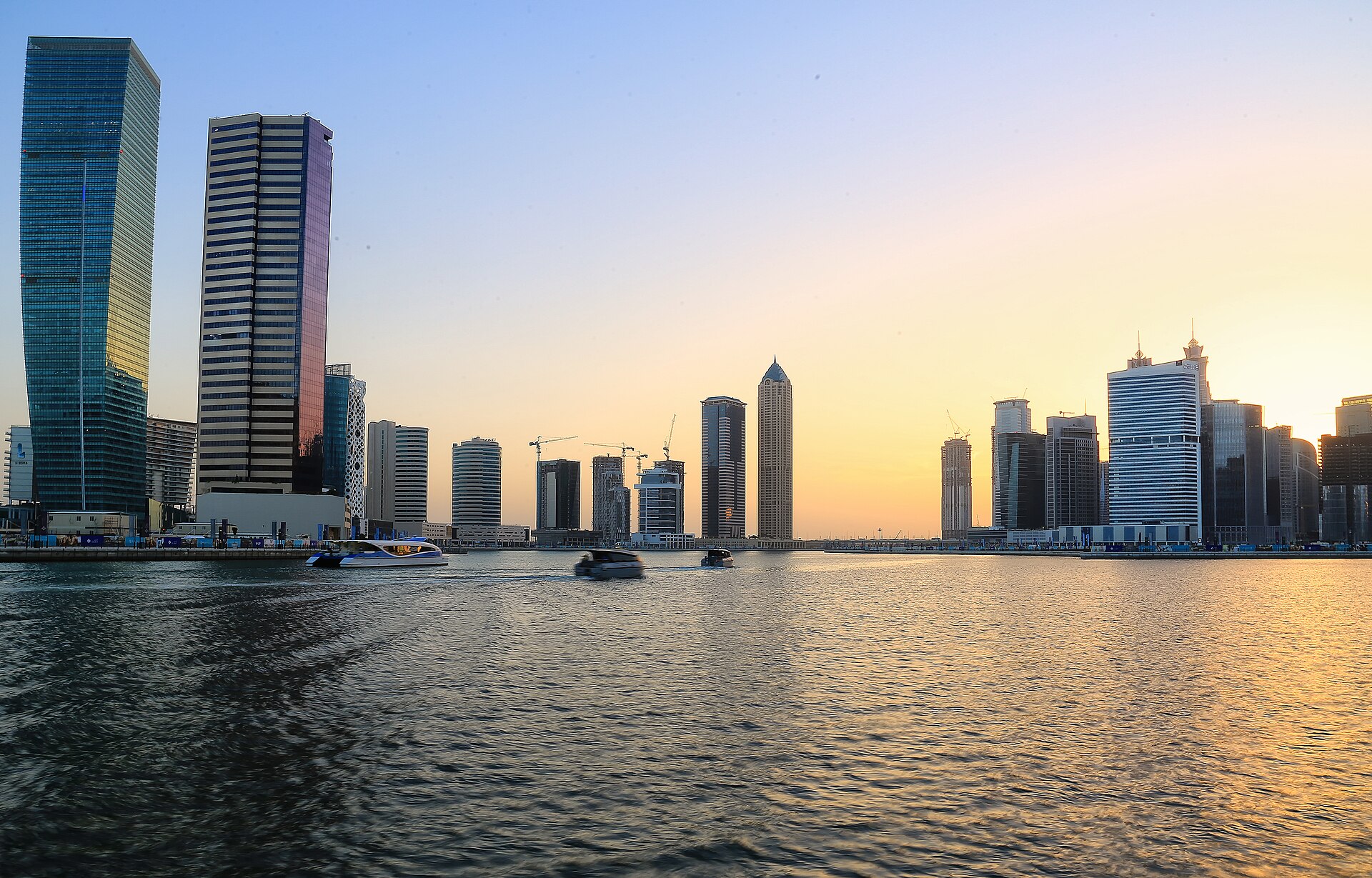 Business Bay towers beside the Dubai Water Canal